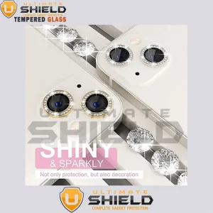 محافظ لنز دوربین آلتیمیت شیلد مدل Shiny Diamond Ring مناسب برای گوشی موبایل اپل Iphone 13
