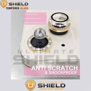محافظ لنز دوربین آلتیمیت شیلد مدل Shiny Diamond Ring مناسب برای گوشی موبایل اپل Iphone 13