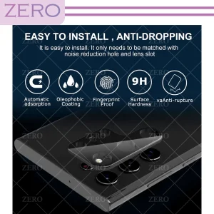 محافظ لنز دوربین زیرو مدل 3D-ZR مناسب برای گوشی موبایل سامسونگ Galaxy S22 Ultra