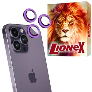 محافظ لنز دوربین شیشه‌ای لایونکس مدل SHLZL مناسب برای گوشی موبایل اپل iPhone 14 Pro