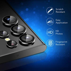 محافظ لنز دوربین بادیگارد مدل Ring مناسب برای گوشی موبایل سامسونگ Galaxy S22 Ultra