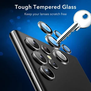 محافظ لنز دوربین بادیگارد مدل Ring مناسب برای گوشی موبایل سامسونگ Galaxy S22 Ultra