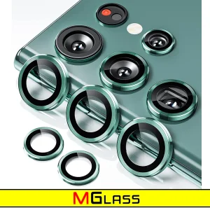 محافظ لنز دوربین ام‌گلس مدل Ring Metal مناسب برای گوشی موبایل سامسونگ Galaxy S23 Ultra