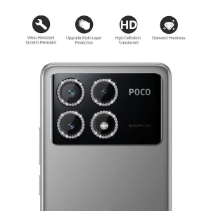 محافظ لنز دوربین رینگی زیرو مدل Ring-Diamond-ZR مناسب برای گوشی موبایل شیائومی Poco X6 Pro