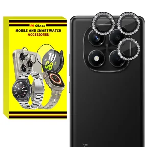 محافظ لنز دوربین فلزی ام‌گلس مدل RNG Diamond MG مناسب برای گوشی موبایل شیائومی Redmi Note 14 Pro 4G