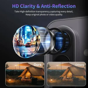 محافظ لنز دوربین شیشه‌ای راینو مدل R-Ring  مناسب برای گوشی موبایل سامسونگ Galaxy A57