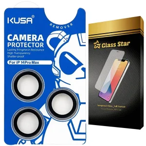 محافظ لنز دوربین گلس استار مدل RINKUSS مناسب برای گوشی موبایل اپل iPhone 14 Pro Max