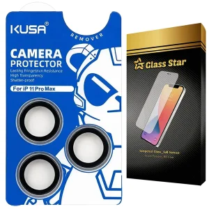 محافظ لنز دوربین گلس استار مدل RINKUSS مناسب برای گوشی موبایل اپل iPhone 11 Pro Max