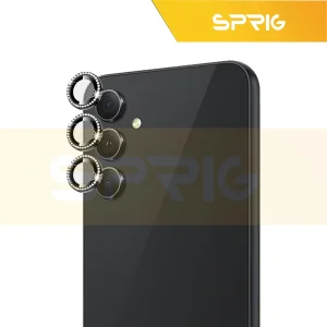 محافظ لنز دوربین اسپریگ مدل Ring metal Diamond مناسب برای گوشی موبایل سامسونگ Galaxy A34 5G