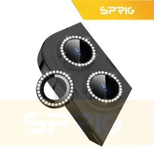 محافظ لنز دوربین اسپریگ مدل Ring metal Diamond مناسب برای گوشی موبایل سامسونگ Galaxy A14 4G / A14 5G