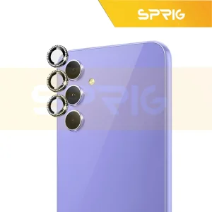 محافظ لنز دوربین اسپریگ مدل Ring metal Diamond مناسب برای گوشی موبایل سامسونگ Galaxy A14 4G / A14 5G