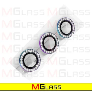 محافظ لنز دوربین  ام‌گلس مدل Ring Metal Diamond مناسب برای گوشی موبایل سامسونگ Galaxy A14 4G / A14 5G