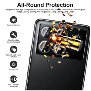 محافظ لنز دوربین کروکودیل مدل C-Ring مناسب برای گوشی موبایل شیائومی Poco X6 Pro