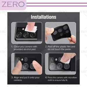 محافظ لنز دوربین زیرو مدل 3D-ZR مناسب برای گوشی موبایل شیائومی 12Pro