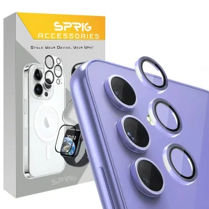 محافظ لنز دوربین اسپریگ مدل Ring Metal مناسب برای گوشی موبایل سامسونگ Galaxy A25
