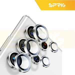 محافظ لنز دوربین رینگی اسپریگ مدل Ring Metal مناسب برای گوشی موبایل سامسونگ Galaxy S23 Ultra