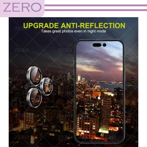 محافظ لنز دوربین زیرو مدل Ring-Metal-ZR مناسب برای گوشی موبایل اپل Iphone 15 Pro