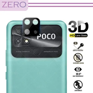 محافظ لنز دوربین زیرو مدل 3D-ZR مناسب برای گوشی موبایل شیائومی Poco C40 / Redmi 10C