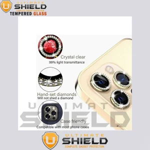 محافظ لنز دوربین آلتیمیت شیلد مدل Diamond Ring مناسب برای گوشی موبایل اپل Iphone 12 Pro Max