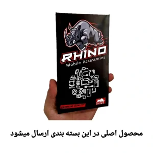 محافظ لنز دوربین راینو مدل‌ نگین دار مناسب برای گوشی موبایل اپل IPhone 15 Pro / 15 Pro Max