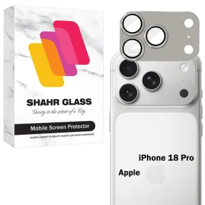 محافظ لنز دوربین فلزی شهر گلس مدل 3D1MS مناسب برای گوشی موبایل اپل iPhone 18 Pro