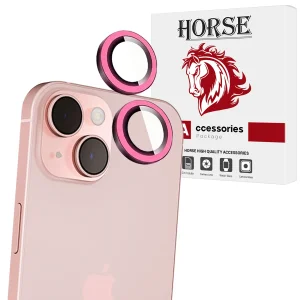 محافظ لنز دوربین شیشه‌ای هورس مدل SHLZH مناسب برای گوشی موبایل اپل iPhone 15