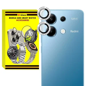 محافظ لنز دوربین فلزی ام‌گلس مدل RNG Diamond MG مناسب برای گوشی موبایل شیائومی Redmi Note 13 Pro 4G