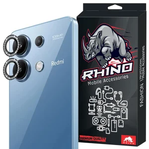 محافظ لنز دوربین شیشه ای راینو مدل Diamond Ring مناسب برای گوشی موبایل شیائومی Redmi Note 13 4G