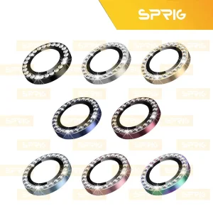 محافظ لنز دوربین اسپریگ مدل Ring Metal Diamond مناسب برای گوشی موبایل شیائومی Note 14 Pro