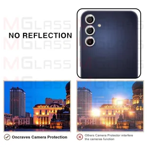 محافظ لنز دوربین رینگی ام‌گلس مدل Ring-Diamond-MG مناسب برای گوشی موبایل سامسونگ Galaxy S23 Fe