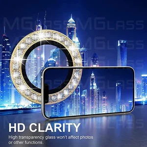 محافظ لنز دوربین رینگی ام‌گلس مدل Ring-Diamond-MG مناسب برای گوشی موبایل سامسونگ Galaxy S23 Fe