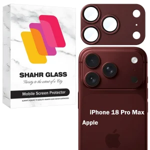 محافظ لنز دوربین فلزی شهر گلس مدل 3D1MS مناسب برای گوشی موبایل اپل iPhone 18 Pro Max