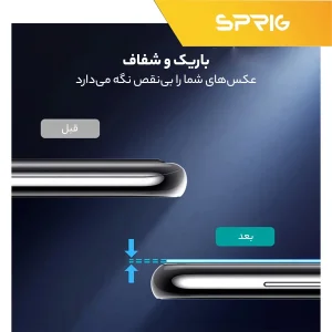 محافظ لنز دوربین اسپریگ مدل 3D-SP مناسب برای گوشی موبایل شیائومی Redmi Note 12 4G