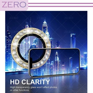محافظ لنز دوربین زیرو مدل Metal Diamond مناسب برای گوشی موبایل اپل Iphone 12 Pro