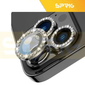 محافظ لنز دوربین اسپریگ مدل Ring Metal Shine مناسب برای گوشی موبایل اپل Iphone 12 Pro