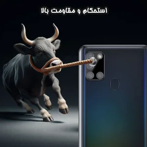 محافظ لنز دوربین گلس استار مدل LENSFS مناسب برای گوشی موبایل سامسونگ Galaxy A21s