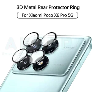 محافظ لنز دوربین رینگی آکوآرا مدل Ring STL مناسب برای گوشی موبایل شیائومی Poco X6 Pro
