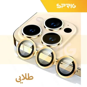 محافظ لنز دوربین اسپریگ مدل Ring Metal مناسب برای گوشی موبایل اپل Iphone 15 Pro Max