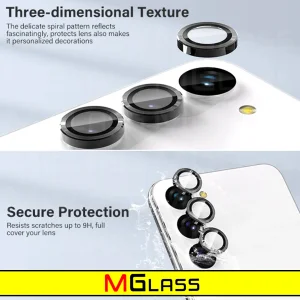 محافظ لنز دوربین رینگی ام‌گلس مدل Ring-Metal-MG مناسب برای گوشی موبایل سامسونگ Galaxy S23 Fe