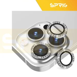 محافظ لنز دوربین اسپریگ مدل Ring Metal Shine مناسب برای گوشی موبایل اپل Iphone 11 Pro/11 Pro Max