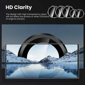 محافظ لنز دوربین گودزیلا مدل رینگی مناسب برای گوشی موبایل سامسونگ Galaxy S22 Ultra