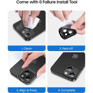 محافظ لنز دوربین بادیگارد مدل رینگی  مناسب برای گوشی موبایل اپل iPhone 15 / 15 Plus