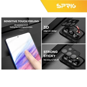 محافظ لنز دوربین اسپریگ مدل 3D-SP مناسب برای گوشی موبایل سامسونگ Galaxy A32 4G
