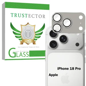 محافظ لنز دوربین فلزی تراستکتور مدل 3D1MT مناسب برای گوشی موبایل اپل iPhone 18 Pro