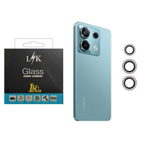 محافظ لنز دوربین ال کا جی مدل نگین دار مناسب برای گوشی موبایل شیائومی Redmi Note 13 Pro 5G