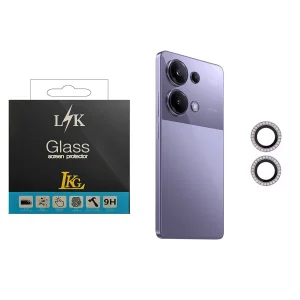 محافظ لنز دوربین ال کا جی مدل نگین دار مناسب برای گوشی موبایل پوکو M6 Pro
