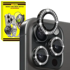 محافظ لنز دوربین فلزی ام‌گلس مدل RNG Diamond MG مناسب برای گوشی موبایل اپل iPhone 13 Pro