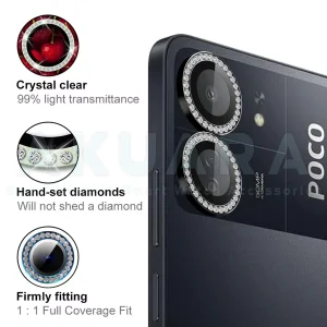 محافظ لنز دوربین رینگی آکوآرا مدل Ring Diamond STL مناسب برای گوشی موبایل شیائومی Poco C65