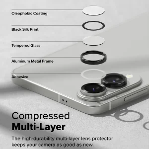 محافظ لنز دوربین بادیگارد مدل رینگی مناسب برای گوشی موبایل سامسونگ Galaxy S25 Edge
