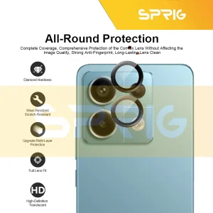 محافظ لنز دوربین اسپریگ مدل Ring Metal مناسب برای گوشی موبایل شیائومی Redmi Note 13 5G